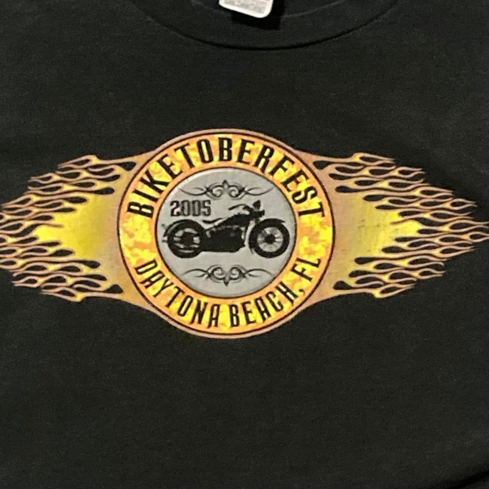 Vintage 05' Biketoberfest graphic tee delta pro pinup‎ girl - Picture 4 of 8